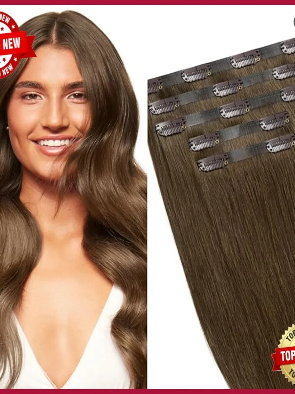 Clip-in Human Hair Extensions 16
